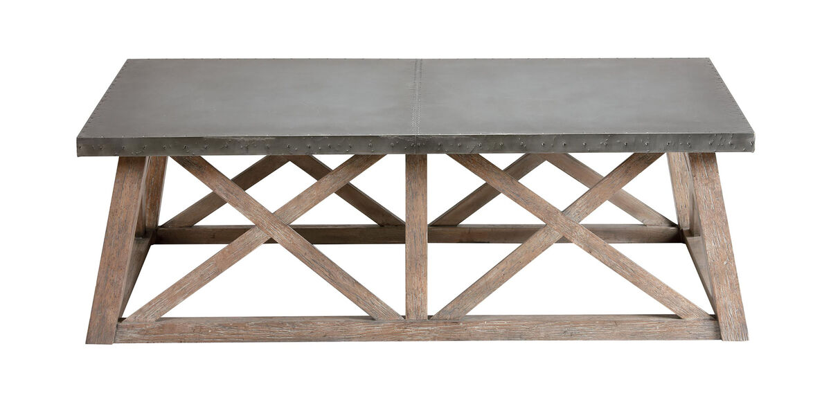 Bruckner Metal-Top Coffee Table