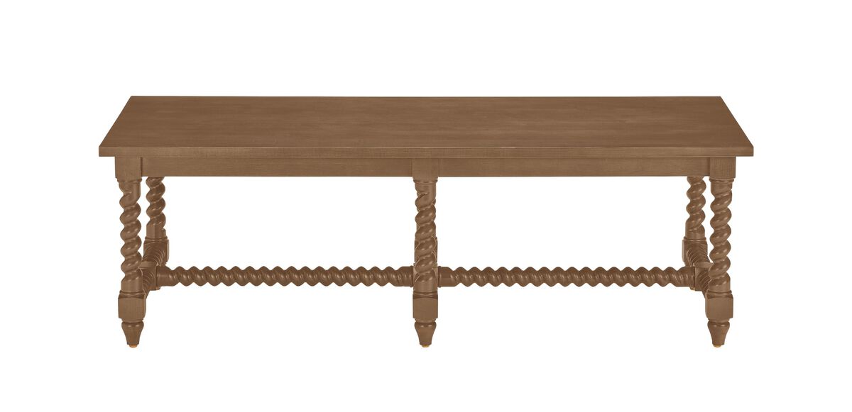 Madalynn Rectangular Barley Twist Coffee Table